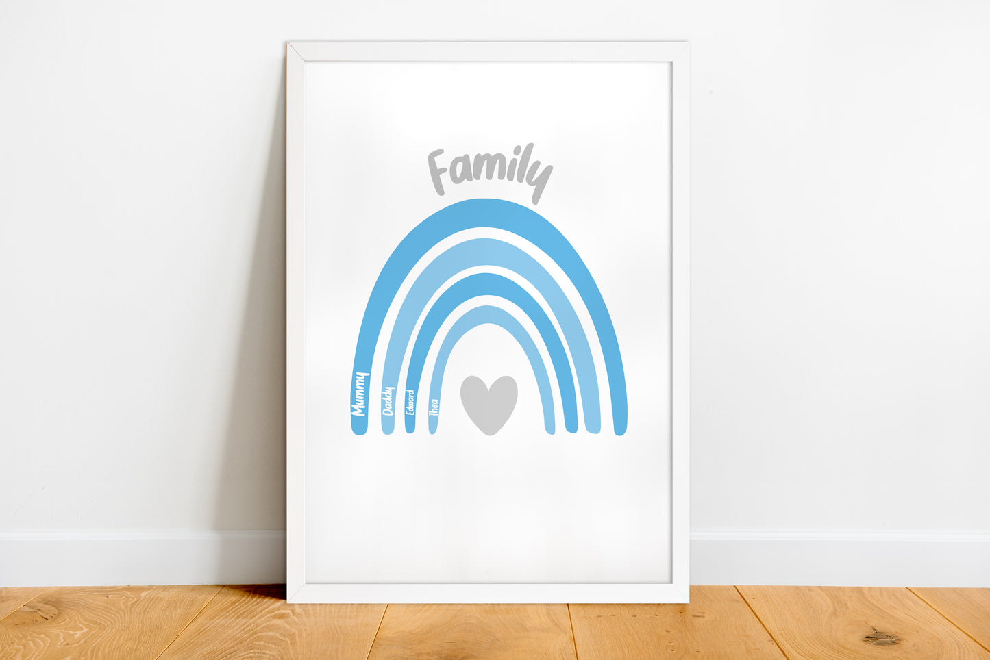 Personalised Family Rainbow Print