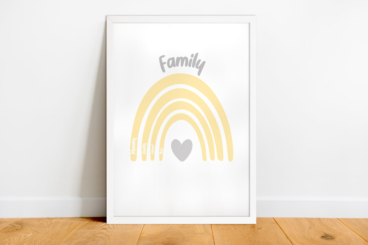 Personalised Family Rainbow Print