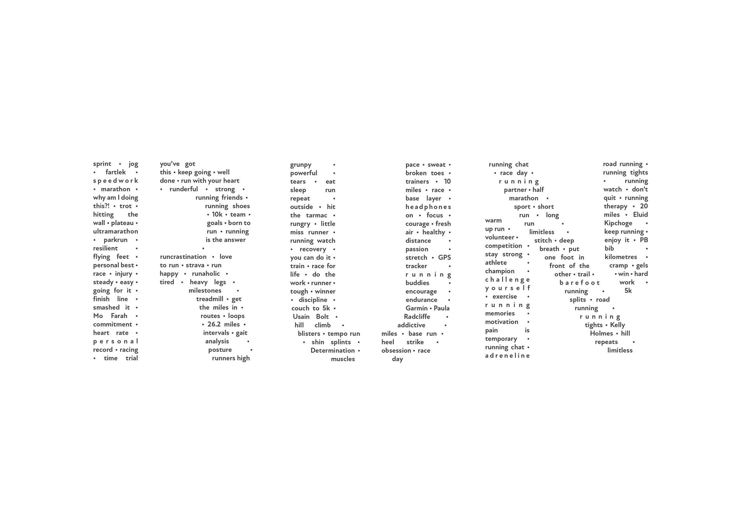 Run Print A4 Keepsake Gift For Runner